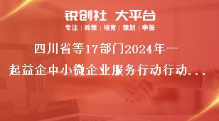 四川省等17部門2024年一起益企中小微企業服務行動行動主題獎補政策