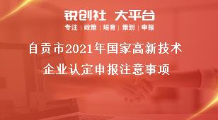 自貢市2021年國家高新技術企業認定申報注意事項獎補政策